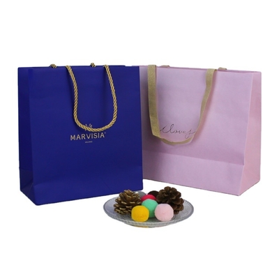 Recyclable Vegetables Paper Bag With Big Handle Brown Kraft Paper Shopping Bags For Packaging