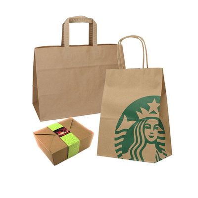 Customized Printing Design Recyclable Your Own Logos Big Large Recycled OEM Bolsas Papel Kraft Paper Gift Paper Retail Shopping Bags With Handle